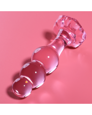 NEBULA SERIES BY IBIZA - MODÈLE 1 BOUCHON EN VERRE BOROSILICATE TRANSPARENT 10.5 CM -O- 3 CM