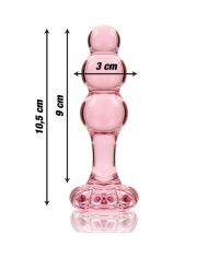 NEBULA SERIES BY IBIZA - MODÈLE 1 BOUCHON EN VERRE BOROSILICATE TRANSPARENT 10.5 CM -O- 3 CM