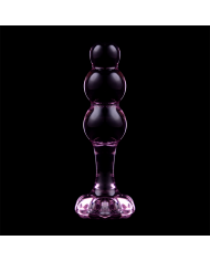 NEBULA SERIES BY IBIZA - MODÈLE 1 BOUCHON EN VERRE BOROSILICATE TRANSPARENT 10.5 CM -O- 3 CM