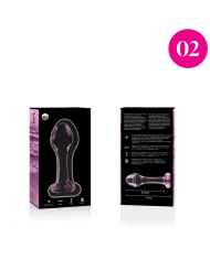NEBULA SERIES BY IBIZA - PLUG ANAL MODÈLE 2 VERRE BOROSILICATE CLAIR 11 CM -O- 3.5 CM