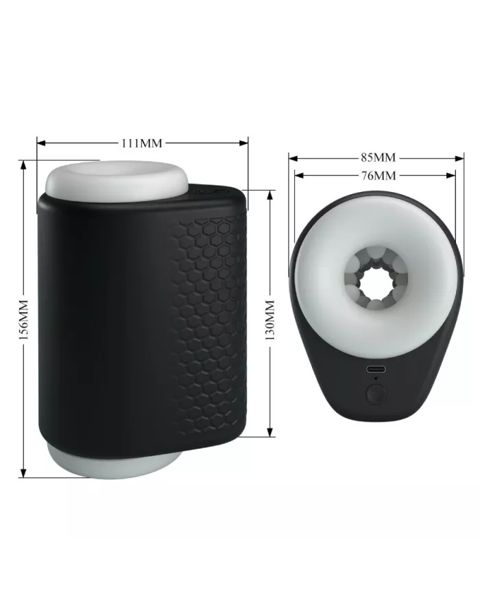 PRETTY LOVE - MASTURBATEUR POUR HOMME DJ GIRL AVEC VIBRATION 5 RÉGLAGES NEGRO PRETTY LOVE - MASTURBATEUR POUR HOMME DJ GIRL AVEC VIBRATION 5 RÉGLAGES NEGRO