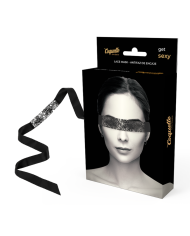 COQUETTE CHIC DESIRE - MASQUE EN DENTELLE NOIRE AVEC RUBAN