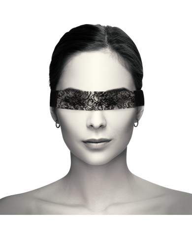 COQUETTE CHIC DESIRE - MASQUE EN DENTELLE NOIRE AVEC RUBAN
