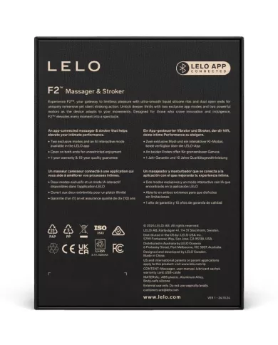 LELO - MASTURBATEUR POUR HOMME F2S™ TEAL ROUGE