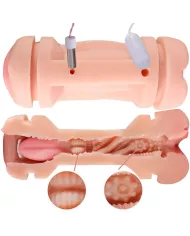 SHEQU - KAY DOUBLE MASTURBATEUR AVEC DOUBLE VIBRATION DE LA BOUCHE ET DU VAGIN