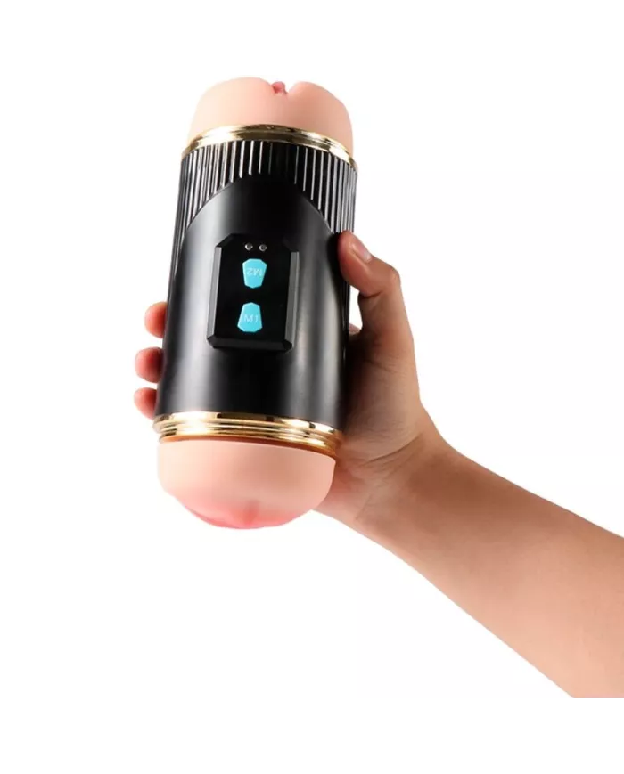 SHEQU - KAY DOUBLE MASTURBATEUR AVEC DOUBLE VIBRATION DE LA BOUCHE ET DU VAGIN