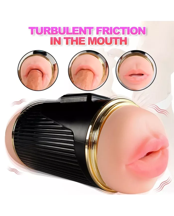 SHEQU - KAY DOUBLE MASTURBATEUR AVEC DOUBLE VIBRATION DE LA BOUCHE ET DU VAGIN