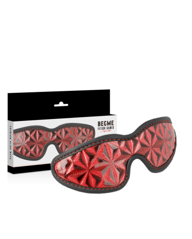 BEGME - MASQUE AVEUGLE PREMIUM ÉDITION ROUGE AVEC DOUBLURE EN NÉOPRÈNE