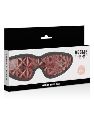 BEGME - MASQUE AVEUGLE PREMIUM ÉDITION ROUGE AVEC DOUBLURE EN NÉOPRÈNE
