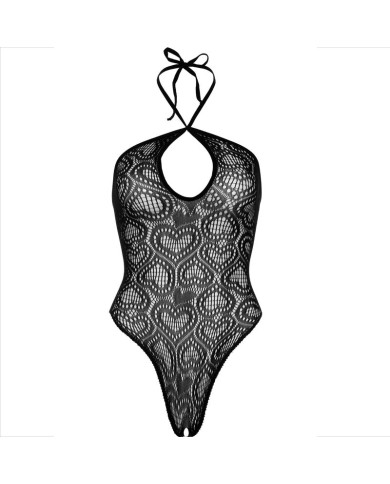 LEG AVENUE - BODY SANS COUTURE HALTER NECK NOIR