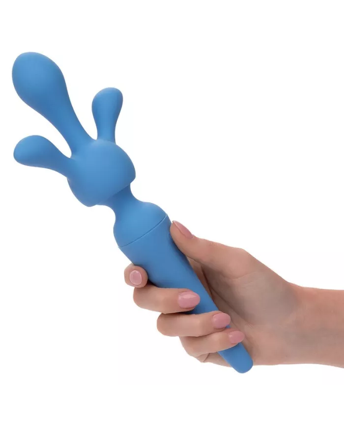 CALEXOTICS - COUTURE KIT VIBRATEUR WAND 10 VIBRATIONS BLEU