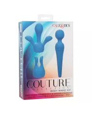 CALEXOTICS - COUTURE KIT VIBRATEUR WAND 10 VIBRATIONS BLEU