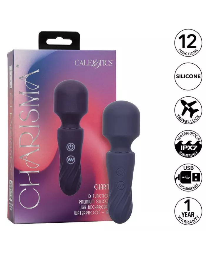 CALEXOTICS - CHARISMA CHARM MASSEUR 12 FONCTIONS VIOLET CALEXOTICS - CHARISMA CHARM MASSEUR 12 FONCTIONS VIOLET