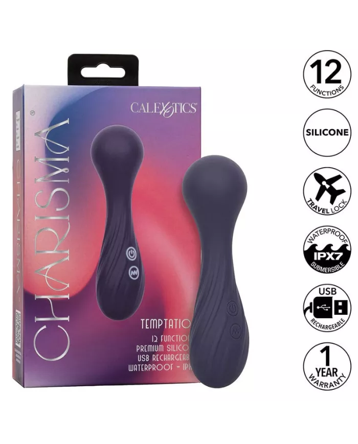 CALEXOTICS - CHARISMA TEMPTATION MASSEUR 12 FONCTIONS VIOLET CALEXOTICS - CHARISMA TEMPTATION MASSEUR 12 FONCTIONS VIOLET