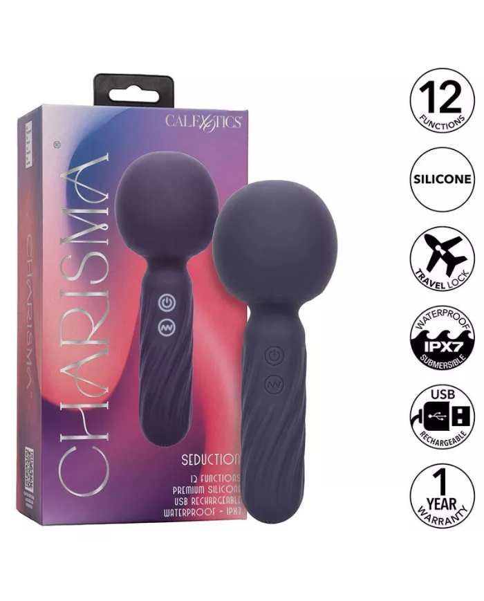 CALEXOTICS - CHARISMA SEDUCTION MASSEUR 12 FONCTIONS 17,75 CM X 6,25 CM VIOLET CALEXOTICS - CHARISMA SEDUCTION MASSEUR 12 FONCTIONS 17,75 CM X 6,25 CM VIOLET