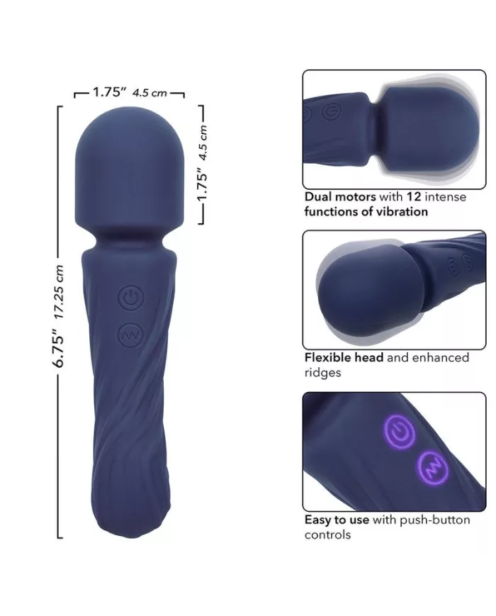 CALEXOTICS - CHARISMA ALLURE MASSEUR DOUBLE MOTEURS 12 FONCTIONS 17,25 CM X 4,5 CM VIOLET CALEXOTICS - CHARISMA ALLURE MASSEUR DOUBLE MOTEURS 12 FONCTIONS 17,25 CM X 4,5 CM VIOLET