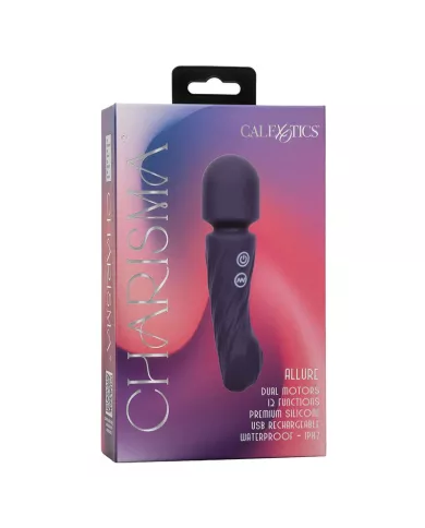 CALEXOTICS - CHARISMA ALLURE MASSEUR DOUBLE MOTEURS 12 FONCTIONS 17,25 CM X 4,5 CM VIOLET CALEXOTICS - CHARISMA ALLURE MASSEUR DOUBLE MOTEURS 12 FONCTIONS 17,25 CM X 4,5 CM VIOLET