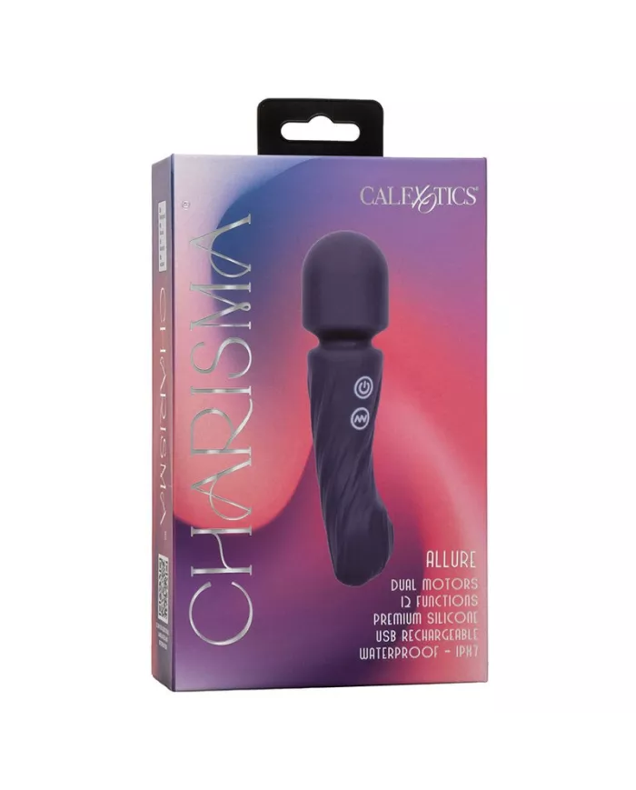 CALEXOTICS - CHARISMA ALLURE MASSEUR DOUBLE MOTEURS 12 FONCTIONS 17,25 CM X 4,5 CM VIOLET CALEXOTICS - CHARISMA ALLURE MASSEUR DOUBLE MOTEURS 12 FONCTIONS 17,25 CM X 4,5 CM VIOLET