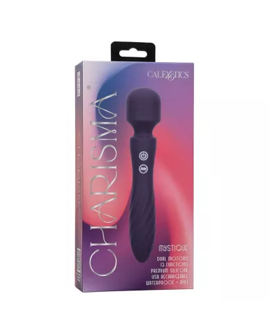 CALEXOTICS - CHARISMA MYSTIQUE MASSEUR DOUBLE MOTEURS 12 FONCTIONS 20,5 CM X 4,5 CM VIOLET CALEXOTICS - CHARISMA MYSTIQUE MASSEUR DOUBLE MOTEURS 12 FONCTIONS 20,5 CM X 4,5 CM VIOLET