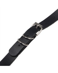 SUBBLIME - HARNAIS COMPLET AVEC BOUCLES EN CUIR NOIR TAILLE UNIQUE