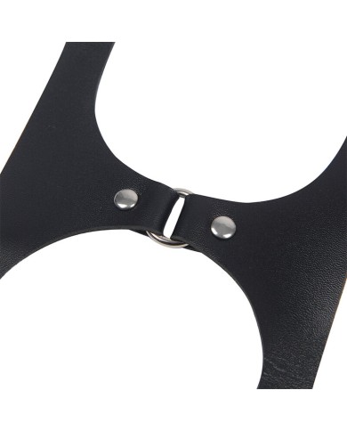 SUBBLIME - HARNAIS COMPLET AVEC BOUCLES EN CUIR NOIR TAILLE UNIQUE
