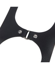 SUBBLIME - HARNAIS COMPLET AVEC BOUCLES EN CUIR NOIR TAILLE UNIQUE