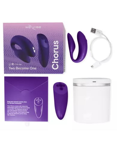 WE-VIBE - VIBRATEUR CHORUS POUR COUPLES AVEC CONTRÔLE DE SQUEEZE LILAS