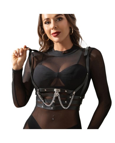 SUBBLIME - HARNAIS CORSET AVEC CHAÎNE DÉTAIL TAILLE UNIQUE