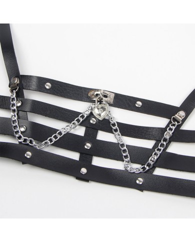 SUBBLIME - HARNAIS CORSET AVEC CHAÎNE DÉTAIL TAILLE UNIQUE