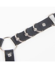 SUBBLIME - HARNAIS CEINTURE ET JARRETIÈRES AVEC ANNEAUX ET CHAÎNE DÉTAIL TAILLE UNIQUE