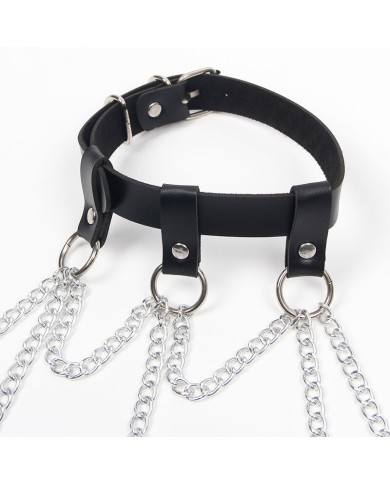 SUBBLIME - HARNAIS COMPLET AVEC CHAÎNE OILE DÉTAIL TAILLE UNIQUE