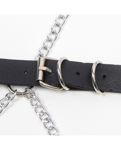 SUBBLIME - HARNAIS COMPLET AVEC CHAÎNE OILE DÉTAIL TAILLE UNIQUE