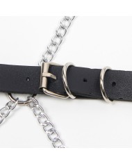 SUBBLIME - HARNAIS COMPLET AVEC CHAÎNE OILE DÉTAIL TAILLE UNIQUE