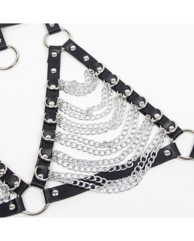 SUBBLIME - SOUTIEN-GORGE HARNAIS ET COLLIER AVEC CHAÎNE S TAILLE UNIQUE