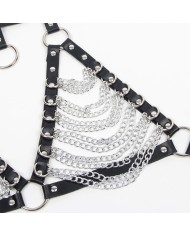 SUBBLIME - SOUTIEN-GORGE HARNAIS ET COLLIER AVEC CHAÎNE S TAILLE UNIQUE