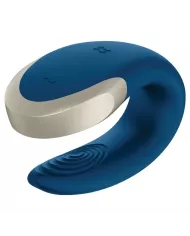 SATISFYER - VIBRATEUR DOUBLE LOVE LUXURY PARTNER BLEU