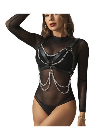 SUBBLIME - SOUTIEN-GORGE HARNAIS AVEC CHAÎNE DÉTAIL TAILLE UNIQUE
