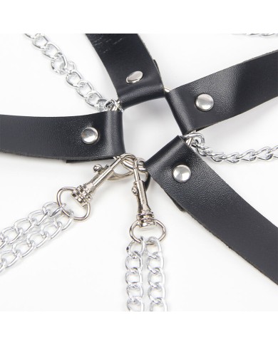 SUBBLIME - SOUTIEN-GORGE HARNAIS AVEC CHAÎNE DÉTAIL TAILLE UNIQUE