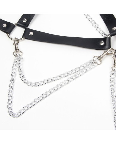 SUBBLIME - SOUTIEN-GORGE HARNAIS AVEC CHAÎNE DÉTAIL TAILLE UNIQUE