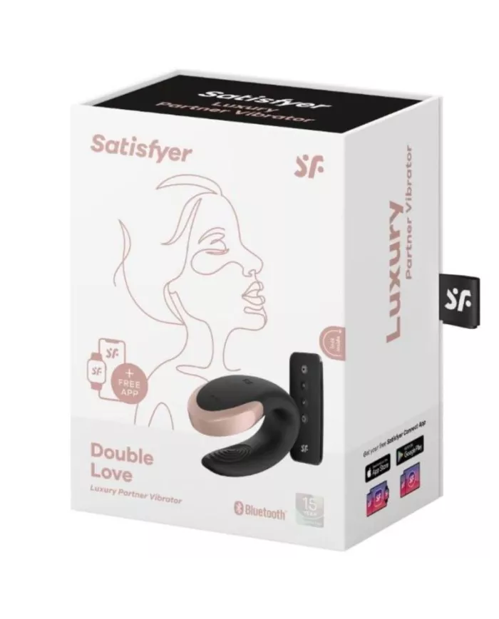 SATISFYER - VIBRATEUR DOUBLE LOVE LUXURY PARTNER NOIR