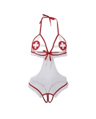 SUBBLIME - COSTUME D'INFIRMIÈRE SEXY SANS CROCHET S/M
