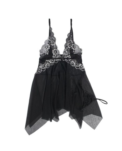 SUBBLIME - BABYDOLL TISSU TULLE POITRINE DENTELLE S/M