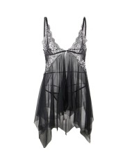 SUBBLIME - BABYDOLL TISSU TULLE POITRINE DENTELLE S/M