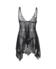 SUBBLIME - BABYDOLL TISSU TULLE POITRINE DENTELLE S/M
