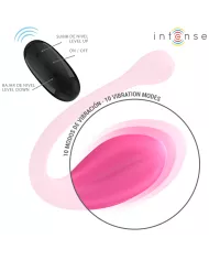 INTENSE - JANICE U VIBRATEUR DOUBLE STIMULATION 10 VIBRATIONS ROSE TÉLÉCOMMANDE