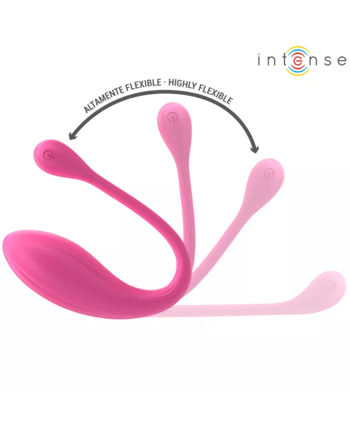 INTENSE - JANICE U VIBRATEUR DOUBLE STIMULATION 10 VIBRATIONS ROSE TÉLÉCOMMANDE