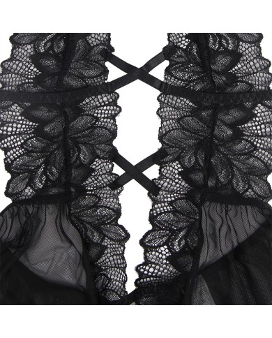 SUBBLIME - TEDDY HALTER NECK DOS NU DENTELLE NOIR S/M