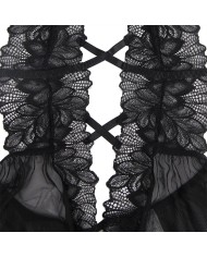 SUBBLIME - TEDDY HALTER NECK DOS NU DENTELLE NOIR S/M
