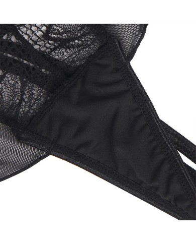 SUBBLIME - TEDDY HALTER NECK DOS NU DENTELLE NOIR S/M