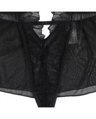 SUBBLIME - TEDDY HALTER NECK DOS NU DENTELLE NOIR S/M